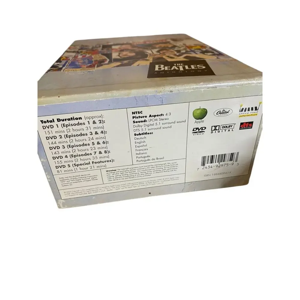 The Beatles Anthology DVD Box Set of 5 Apple‎